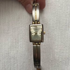 AK Anne Klein Womens Silver and Gold Tone Watch